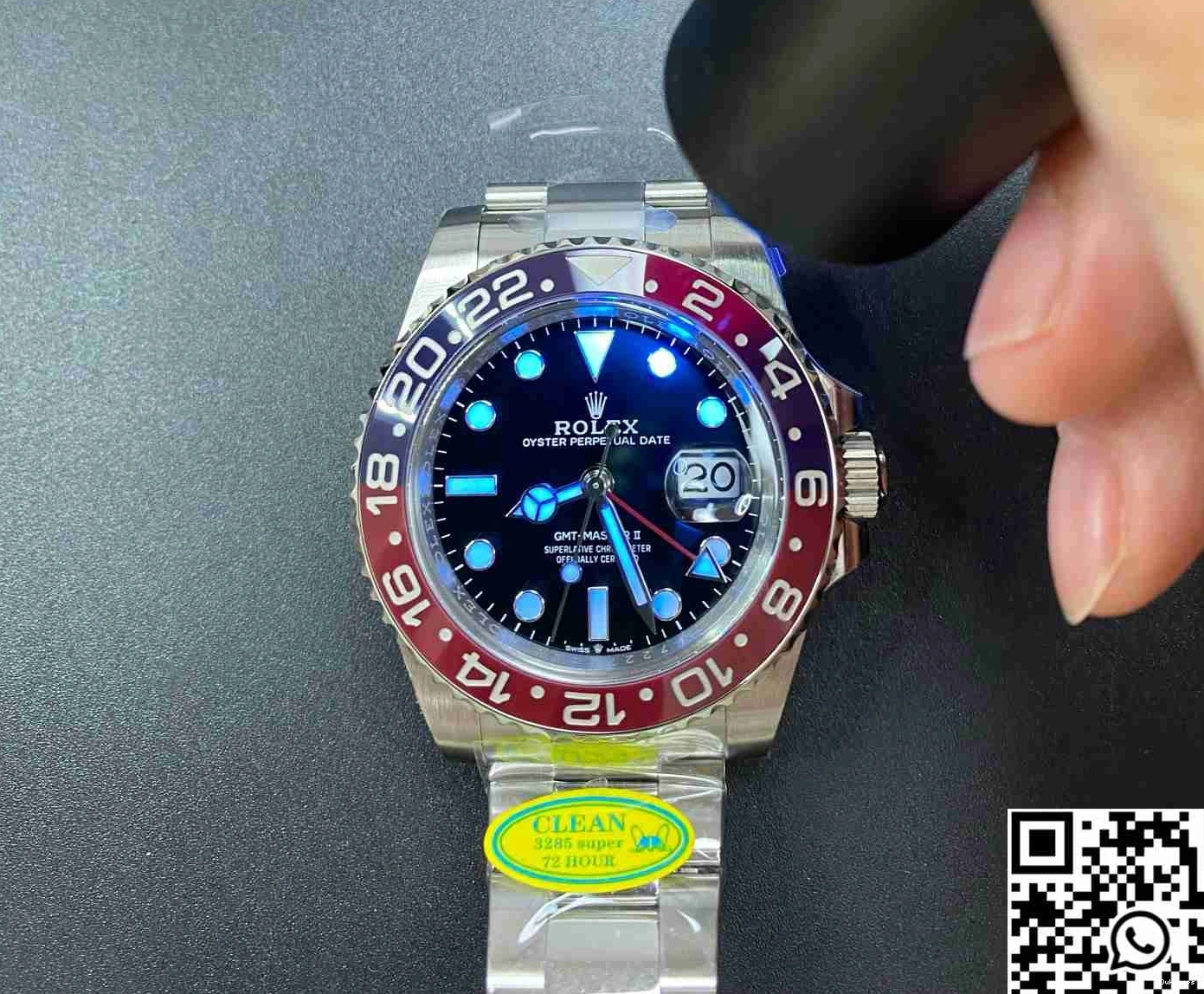 Rolex Master II GMT Factory Dial Clean Black V3 M126710BLRO-0001 0514